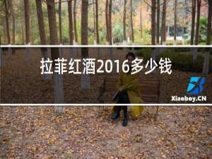 拉菲红酒2016多少钱一瓶