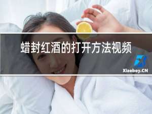 蜡封红酒的打开方法视频