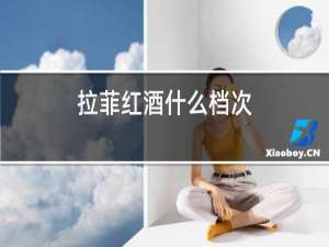 拉菲红酒什么档次