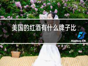 美国的红酒有什么牌子比较好