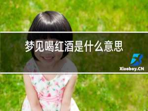 梦见喝红酒是什么意思