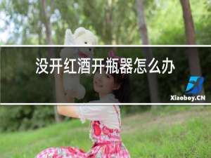 没开红酒开瓶器怎么办