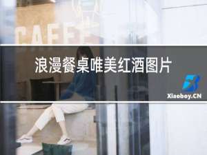 浪漫餐桌唯美红酒图片