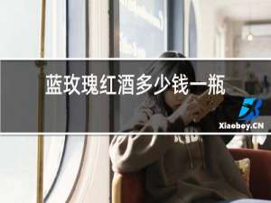蓝莓干红酒多少钱一瓶