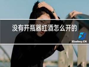 没有开瓶器红酒怎么开的小窍门
