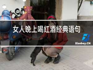 女人晚上喝红酒经典语句
