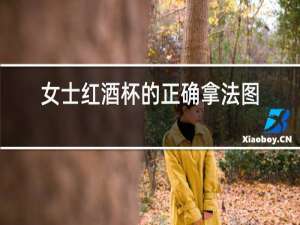 女士红酒杯的正确拿法图片