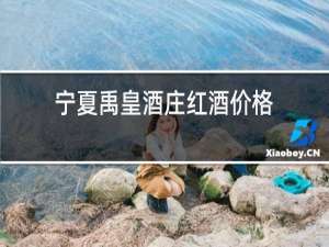 宁夏禹皇酒庄红酒价格