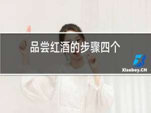 品尝红酒的步骤四个