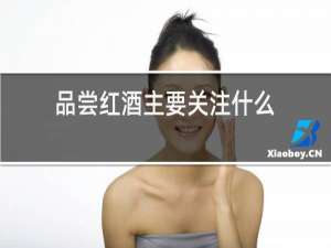 品尝红酒主要关注什么