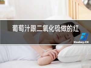 葡萄汁跟二氧化硫做的红酒能喝吗