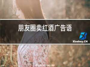 朋友圈卖红酒广告语