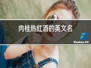 肉桂热红酒的英文名