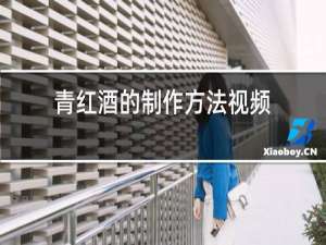 青红酒的制作方法视频