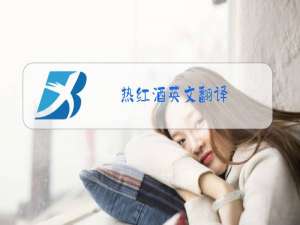热红酒英文翻译