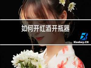 如何开红酒开瓶器