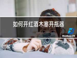 如何开红酒木塞开瓶器