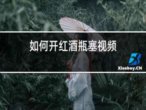 如何开红酒瓶塞视频