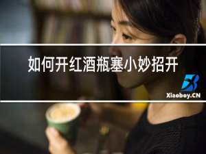 如何开红酒瓶塞小妙招开瓶器