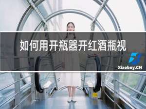 如何用开瓶器开红酒瓶视频