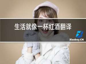 生活就像一杯红酒翻译