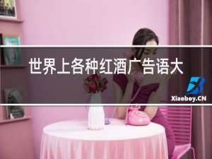 世界上各种红酒广告语大全欣赏