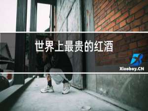 世界上最贵的红酒