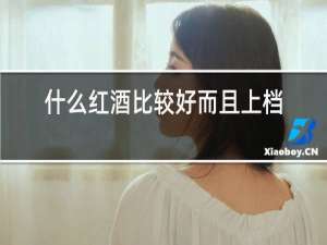 什么红酒比较好而且上档次