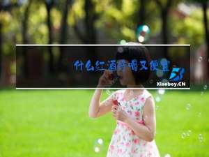 什么红酒好喝又便宜
