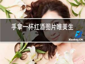 手拿一杯红酒图片唯美生活照