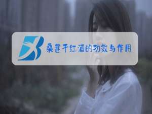 桑葚干红酒的功效与作用