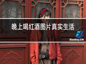 晚上喝红酒图片真实生活照