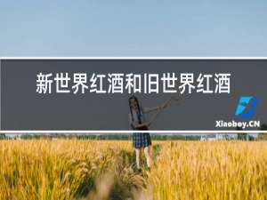 新世界红酒和旧世界红酒的区别