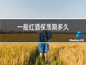 一般红酒保质期多久