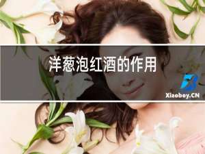 洋葱泡红酒的作用