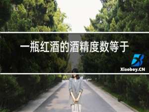 一瓶红酒的酒精度数等于多少白酒