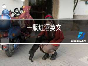 一瓶红酒英文