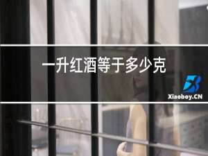 一升红酒等于多少克