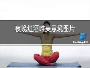 夜晚红酒唯美意境图片