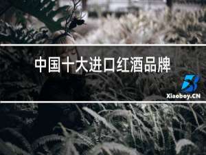 中国十大进口红酒品牌