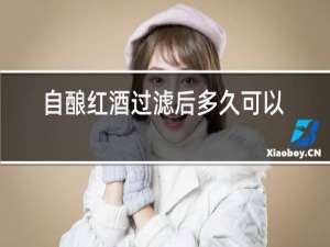 自酿红酒过滤后多久可以喝