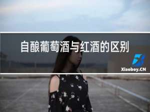 自酿葡萄酒与红酒的区别