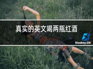 真实的英文喝两瓶红酒