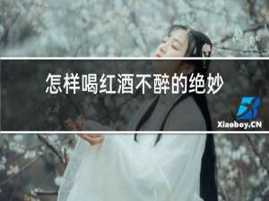 怎样喝红酒不醉的绝妙