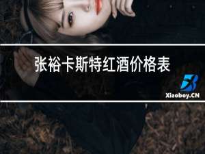 张裕卡斯特红酒价格表