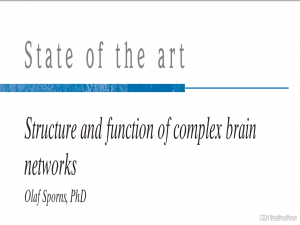 Review: Structure and function of complex brain networks——复杂大脑网络的结构和功能