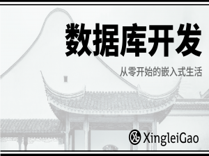 【从零开始的嵌入式生活7】数据库开发