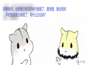 炸锅了，MySQL表500W行，居然有人不做分区？