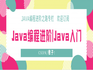 【Java编程进阶】Java语言基础入门篇