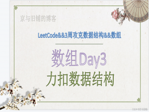 力扣每日一练之数组下篇Day3
